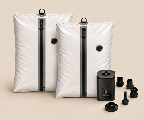 Nomadia Compact · 2 sacs de compression et pompe