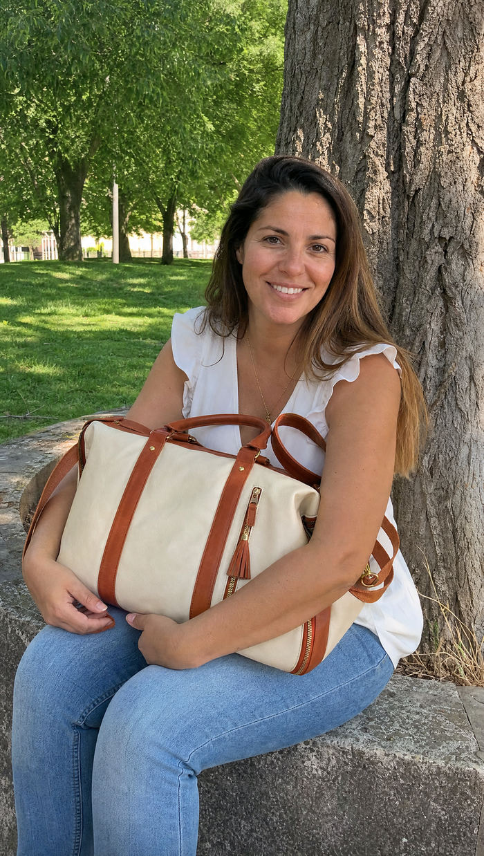 Cliente avec son sac Nomadia
